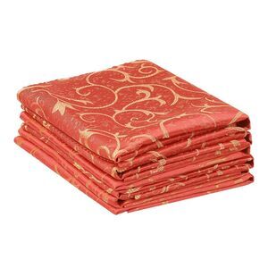 6Pack Cocktail Napkins for Dinner Wedding Restaurant Party 19x19Inch Orange